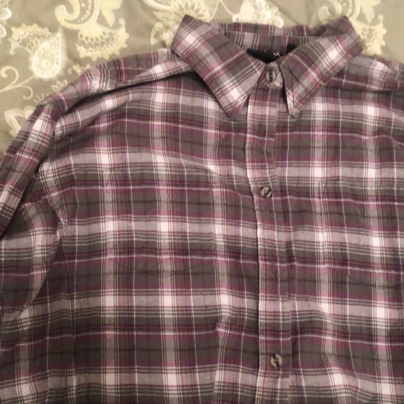 Purple and grey flannel - Picture 2 of 3